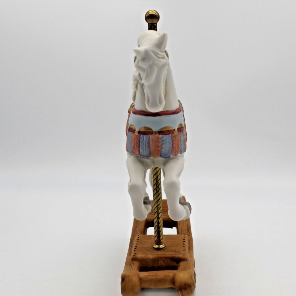 Vintage Homco Carousel Rocking Horse Figurine #1416 - Picture 2 of 10